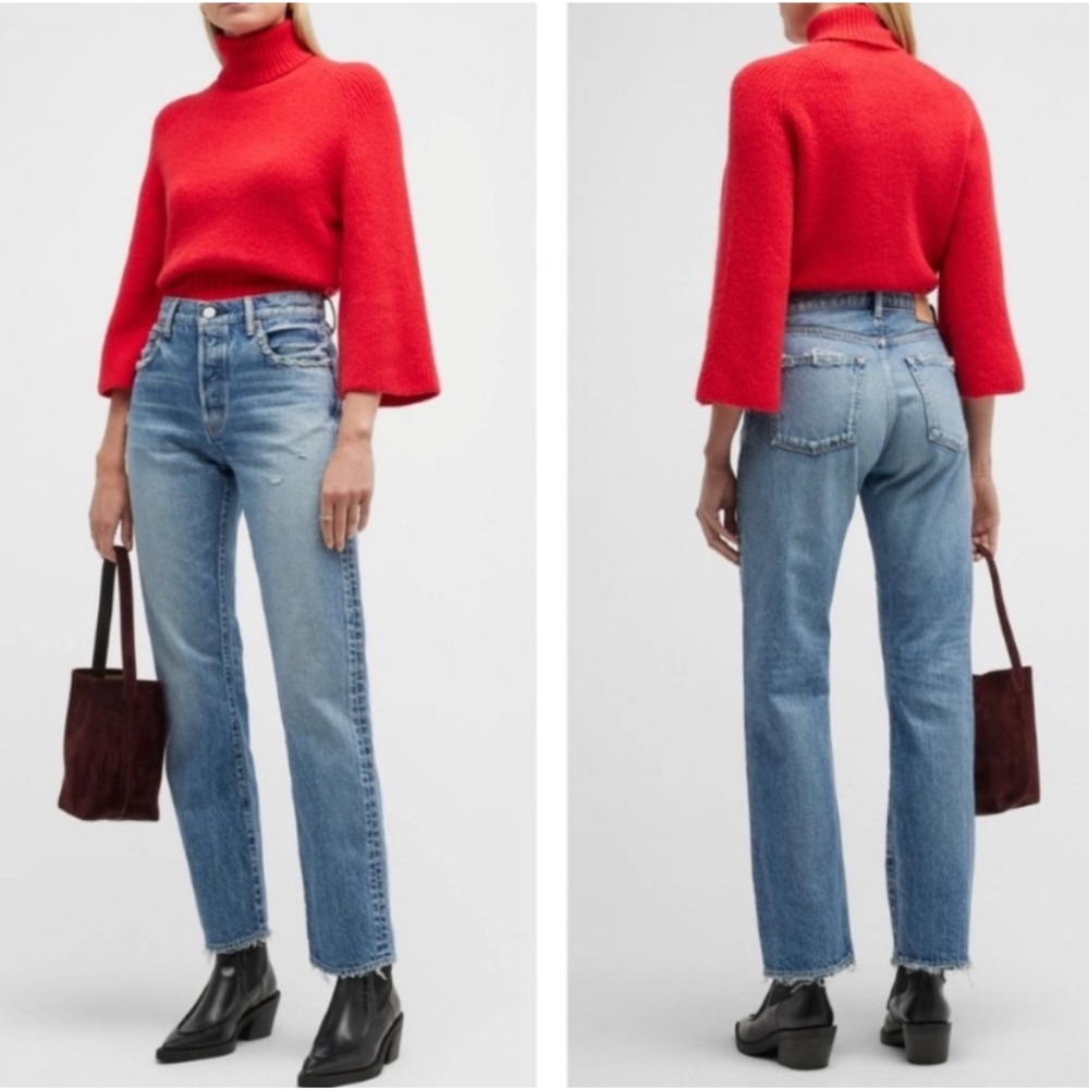 Moussy Vintage | NWT MV Ridgemont Straight Jeans Medium Wash 110 Blue 29